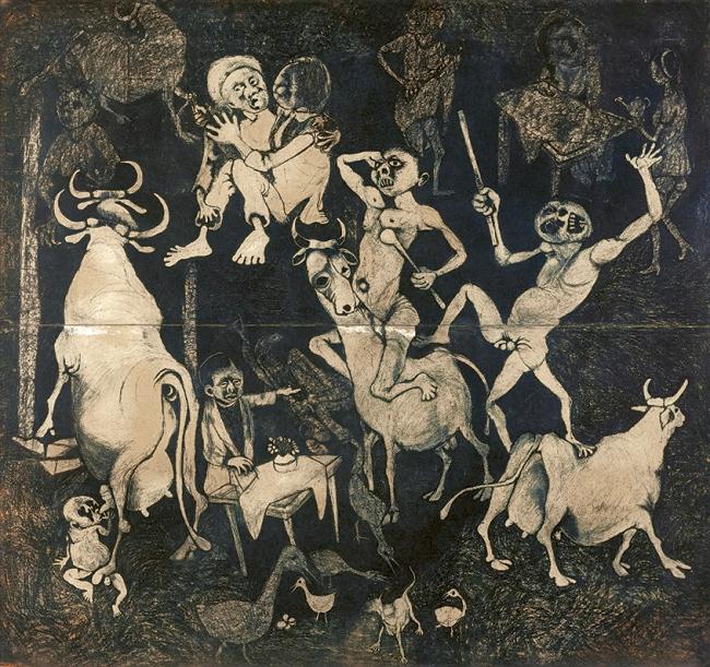 Dumile Feni, African Guernica, 1967