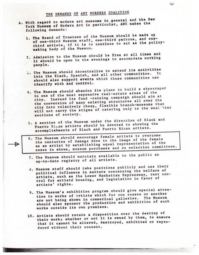 Women Artists in Revolution, <em>A Documentary Herstory of Women Artists in Revolution</em>, New York: Women Artists in Revolution (W.A.R.), 1971.