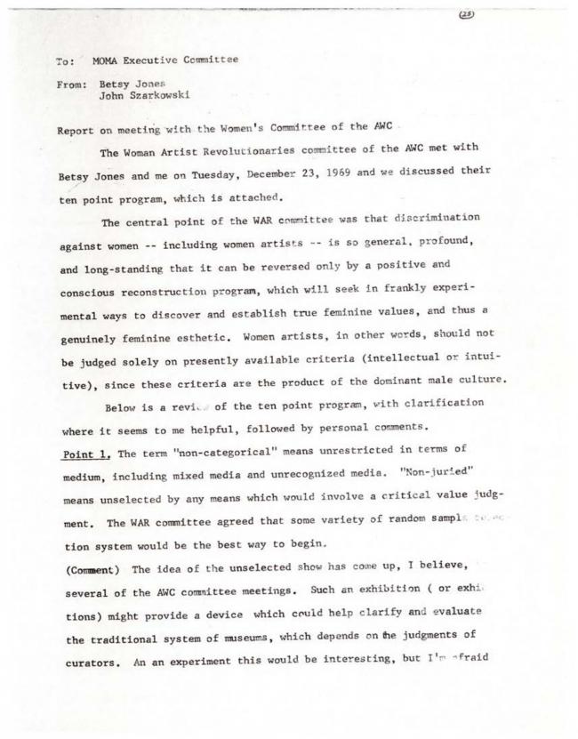 Women Artists in Revolution, <em>A Documentary Herstory of Women Artists in Revolution</em>, New York: Women Artists in Revolution (W.A.R.), 1971