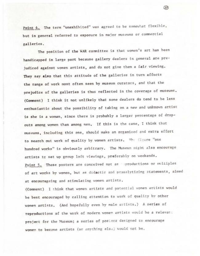 Women Artists in Revolution, <em>A Documentary Herstory of Women Artists in Revolution</em>, New York: Women Artists in Revolution (W.A.R.), 1971