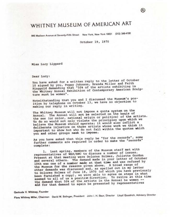 Women Artists in Revolution, <em>A Documentary Herstory of Women Artists in Revolution</em>, New York: Women Artists in Revolution (W.A.R.), 1971