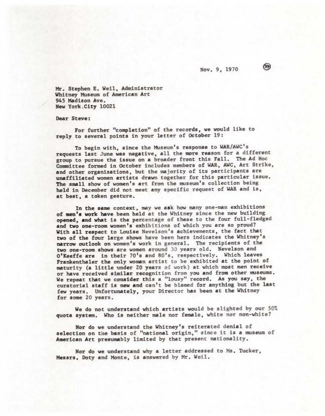 Women Artists in Revolution, <em>A Documentary Herstory of Women Artists in Revolution</em>, New York: Women Artists in Revolution (W.A.R.), 1971