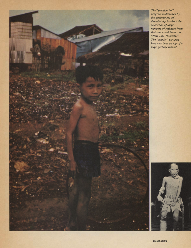 William F. Pepper y Benjamin Spock, "The Children of Vietnam” [Los niños de Vietnam], <em>Ramparts</em>, San Diego, vol. 5, n.º 7, enero, 1967, pp. 44-68