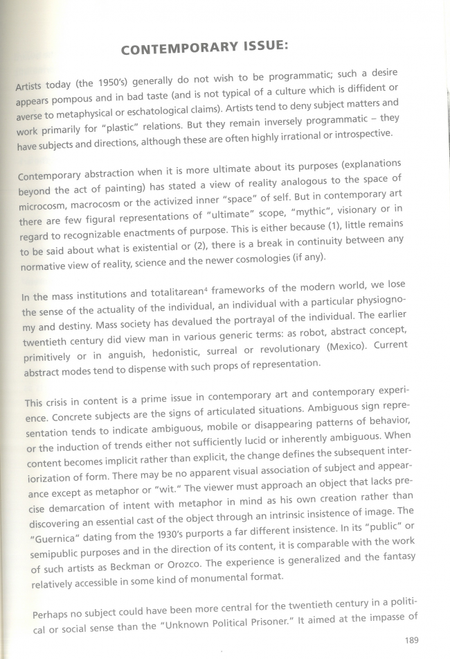 Leon Golub, “Guernica, the Apocalypse of Saint-Sever” [Guernica, Apocalipsis de Saint-Sever], en Hans-Ulrich Obrist (ed.), <em>Leon Golub: Do Paintings Bite? Selected Texts 1948-1996</em> [Leon Golub. ¿Las pinturas muerden? Textos seleccionados 1948-1966], Ostfildern, Hatje Cantz, 1997, p. 189