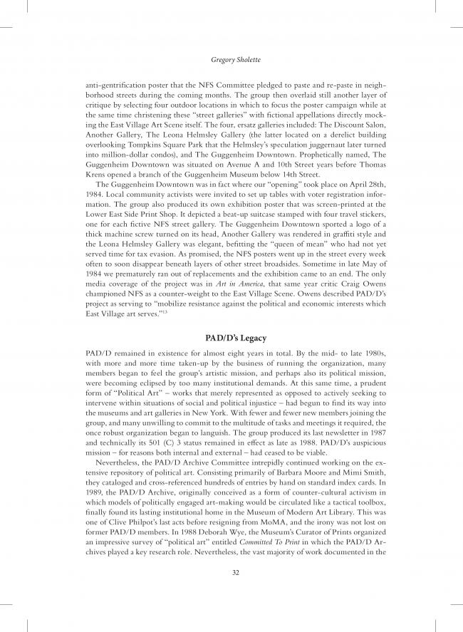 A Collectography of PAD/D Political Art Documentation and Distribution: A 1980’s Activist Art and Networking Collective [Colectografía del PAD/D Political Art Documentation and Distribution. Un colectivo de redes y arte activista de 1980]