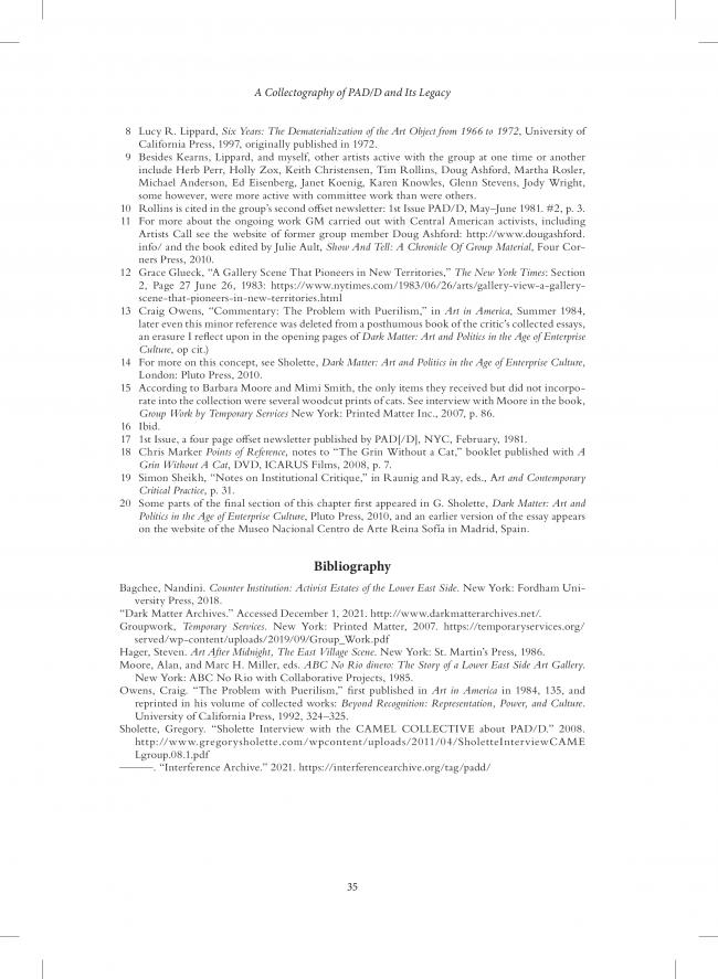 A Collectography of PAD/D Political Art Documentation and Distribution: A 1980’s Activist Art and Networking Collective [Colectografía del PAD/D Political Art Documentation and Distribution. Un colectivo de redes y arte activista de 1980]