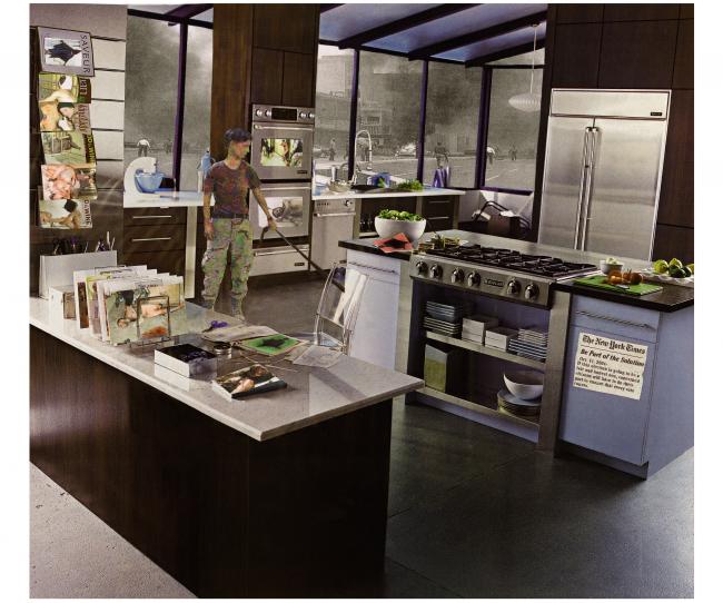 Martha Rosler, “Election (Lynndie)", from the series <em>House Beautiful: Bringing the War Home, New Series</em> [Elección (Lynndie), de la serie Trayendo la guerra al hogar. Casa preciosa, nueva serie, 2004]