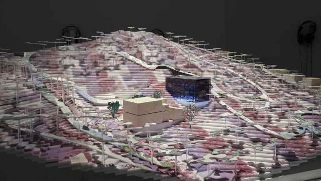 Vista de la exposición <em>Daniel G. Andújar. Sistema operativo</em>, 2015. Museo Reina Sofía