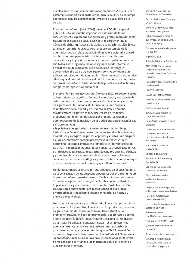 Paco González, <em>Sevilla. Política cultural. BIACS</em>, 2008. Disponible en: publicaciones.zemos98.org