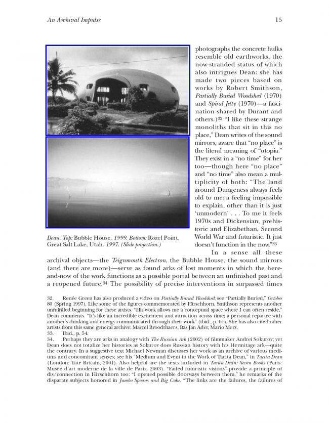 Hal Foster, “An Archival Impulse” [Un impulso archivístico], <em>October</em>, Cambridge (MA), The MIT Press, n. 110, otoño, 2004, p. 15