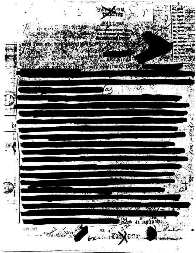 Ficha sobre Pablo Picasso del FBI, ca. 1945-1969 