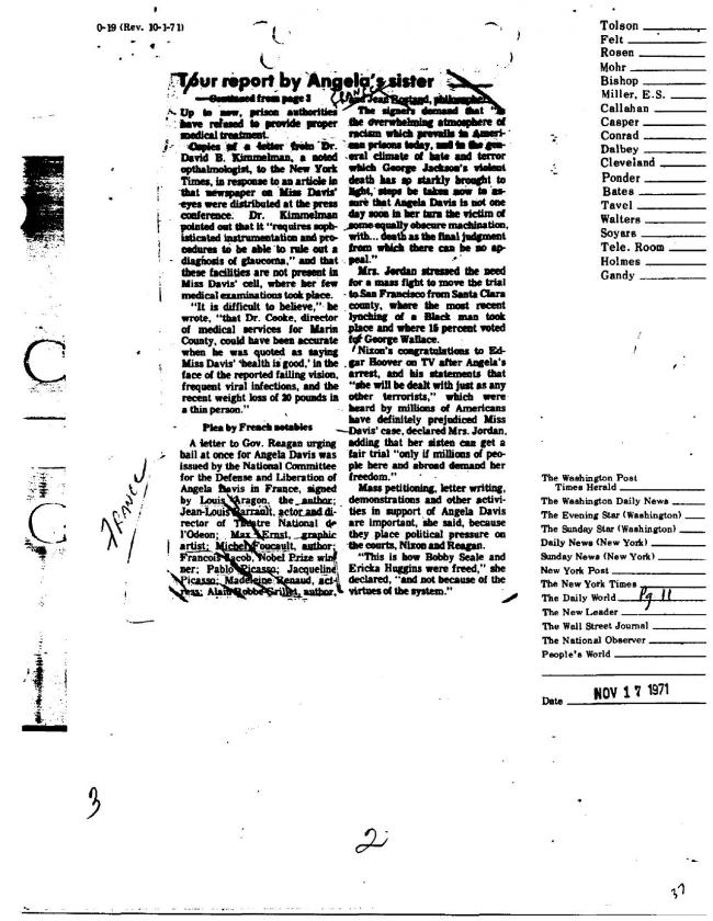 Ficha sobre Pablo Picasso del FBI, ca. 1945-1969 