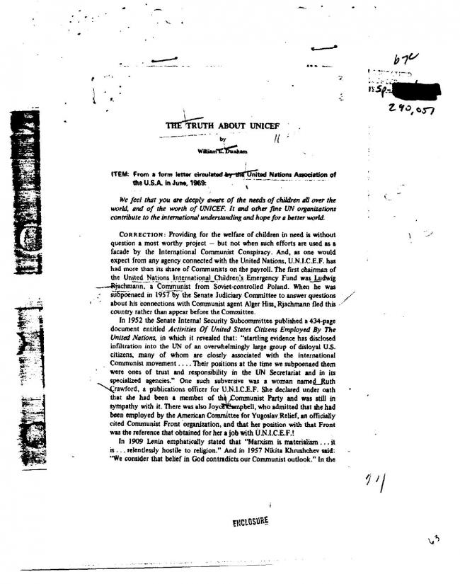 Ficha sobre Pablo Picasso del FBI, ca. 1945-1969 