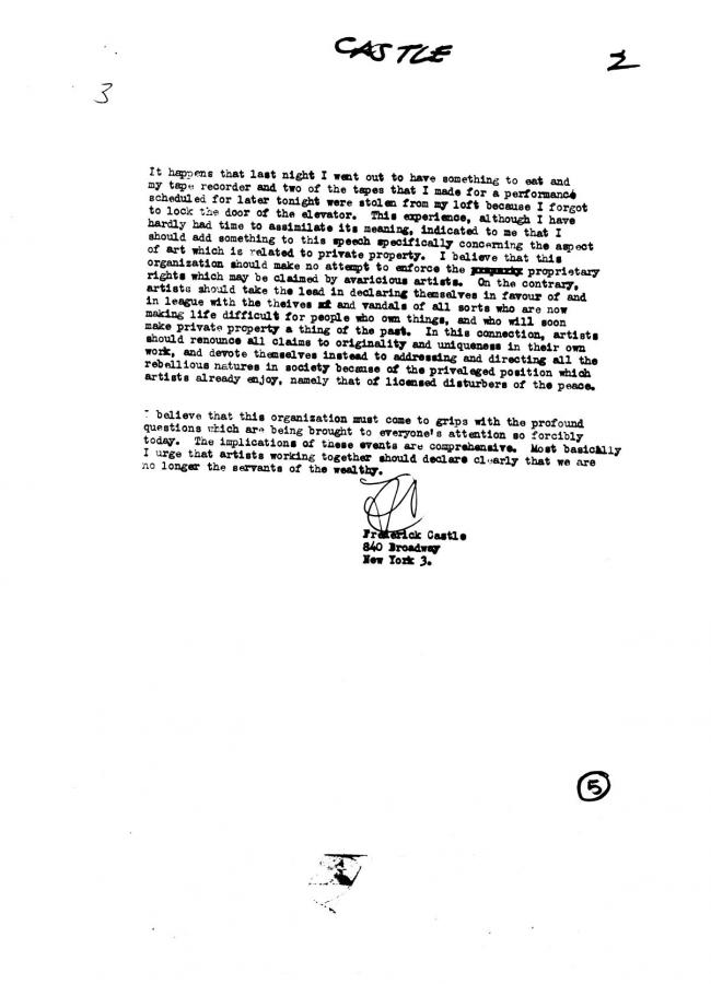 Art Workers Coalition (AWC), <em>Open Hearing</em> [Audiencia abierta], Nueva York, Art Workers’ Coalition (AWC), 1969