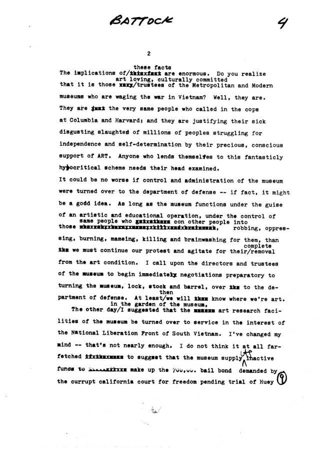 Art Workers Coalition (AWC), <em>Open Hearing</em> [Audiencia abierta], Nueva York, Art Workers’ Coalition (AWC), 1969