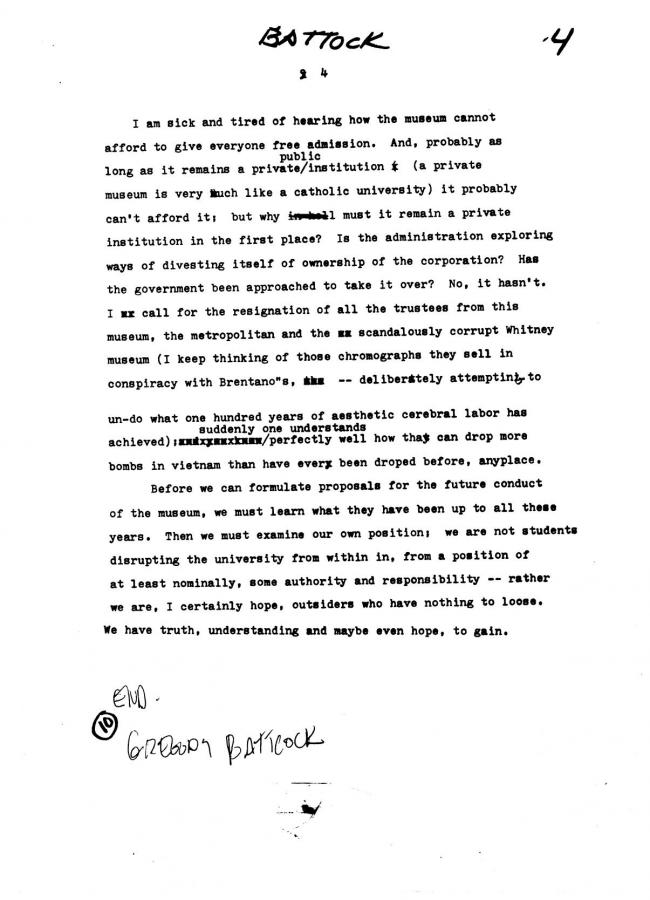 Art Workers Coalition (AWC), <em>Open Hearing</em> [Audiencia abierta], Nueva York, Art Workers’ Coalition (AWC), 1969