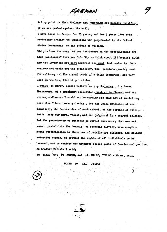Art Workers Coalition (AWC), <em>Open Hearing</em> [Audiencia abierta], Nueva York, Art Workers’ Coalition (AWC), 1969