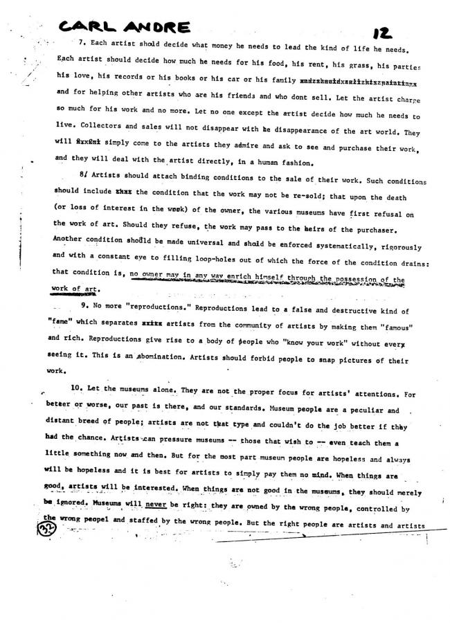 Art Workers Coalition (AWC), <em>Open Hearing</em> [Audiencia abierta], Nueva York, Art Workers’ Coalition (AWC), 1969