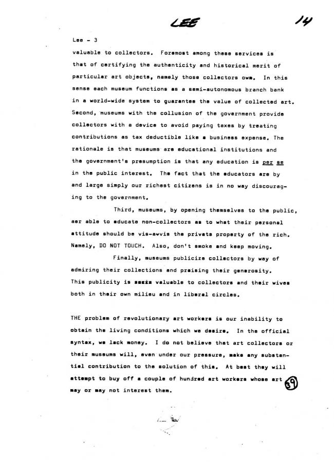Art Workers Coalition (AWC), <em>Open Hearing</em> [Audiencia abierta], Nueva York, Art Workers’ Coalition (AWC), 1969