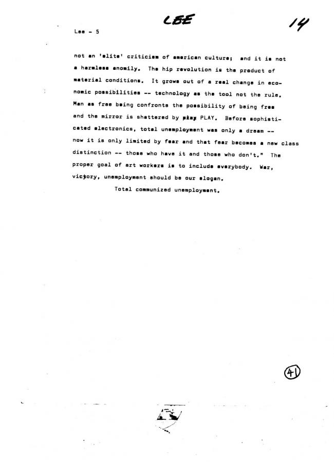 Art Workers Coalition (AWC), <em>Open Hearing</em> [Audiencia abierta], Nueva York, Art Workers’ Coalition (AWC), 1969