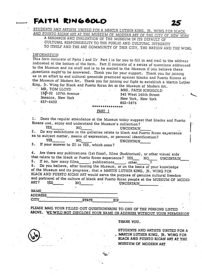 Art Workers Coalition (AWC), <em>Open Hearing</em> [Audiencia abierta], Nueva York, Art Workers’ Coalition (AWC), 1969