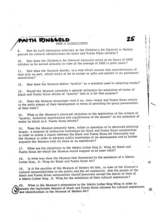 Art Workers Coalition (AWC), <em>Open Hearing</em> [Audiencia abierta], Nueva York, Art Workers’ Coalition (AWC), 1969