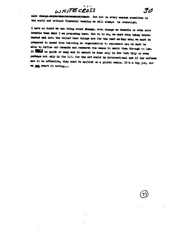 Art Workers Coalition (AWC), <em>Open Hearing</em> [Audiencia abierta], Nueva York, Art Workers’ Coalition (AWC), 1969