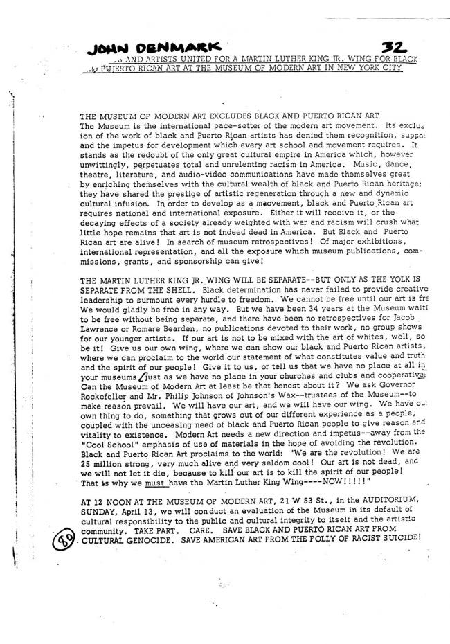 Art Workers Coalition (AWC), <em>Open Hearing</em> [Audiencia abierta], Nueva York, Art Workers’ Coalition (AWC), 1969