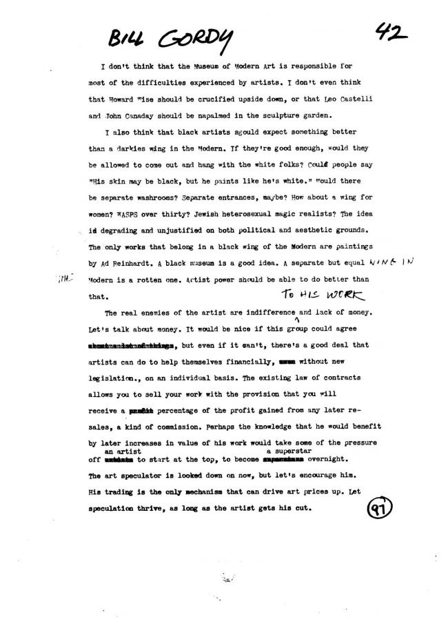 Art Workers Coalition (AWC), <em>Open Hearing</em> [Audiencia abierta], Nueva York, Art Workers’ Coalition (AWC), 1969