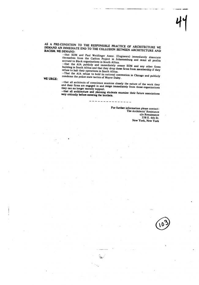 Art Workers Coalition (AWC), <em>Open Hearing</em> [Audiencia abierta], Nueva York, Art Workers’ Coalition (AWC), 1969