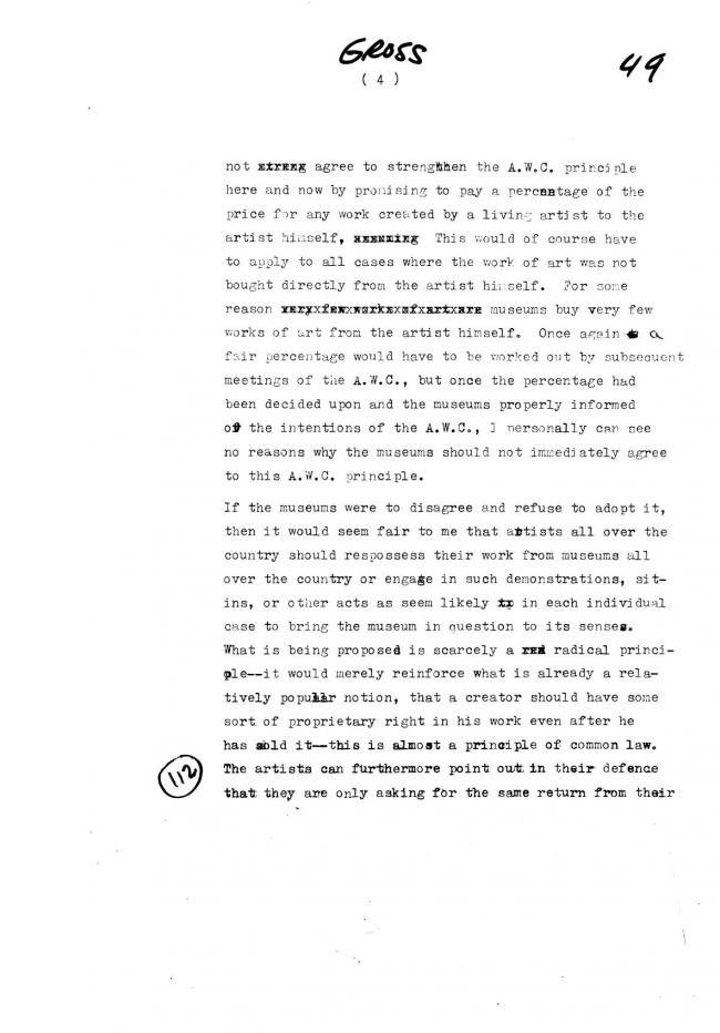 Art Workers Coalition (AWC), <em>Open Hearing</em> [Audiencia abierta], Nueva York, Art Workers’ Coalition (AWC), 1969