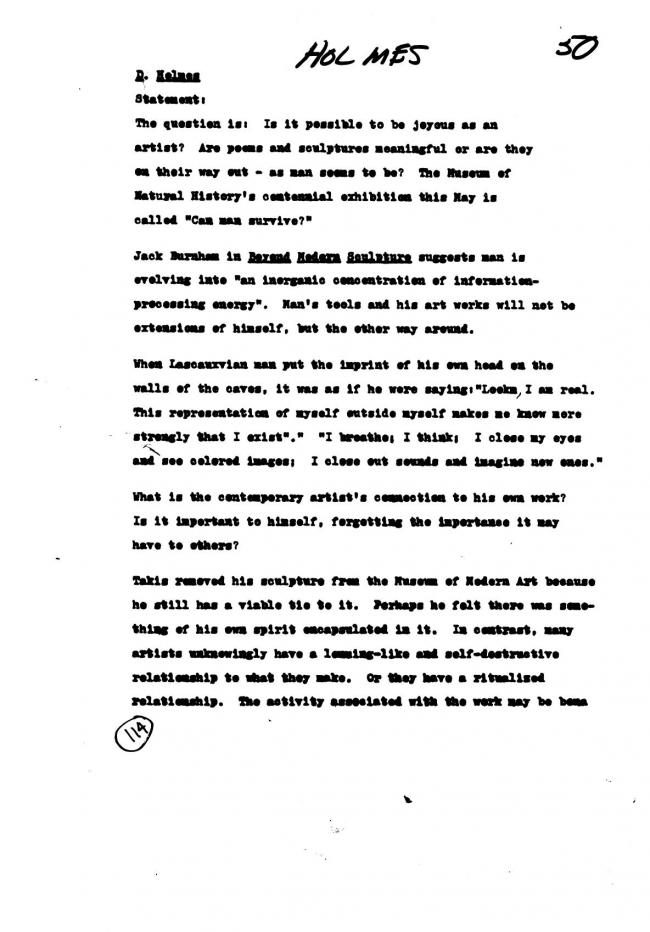 Art Workers Coalition (AWC), <em>Open Hearing</em> [Audiencia abierta], Nueva York, Art Workers’ Coalition (AWC), 1969