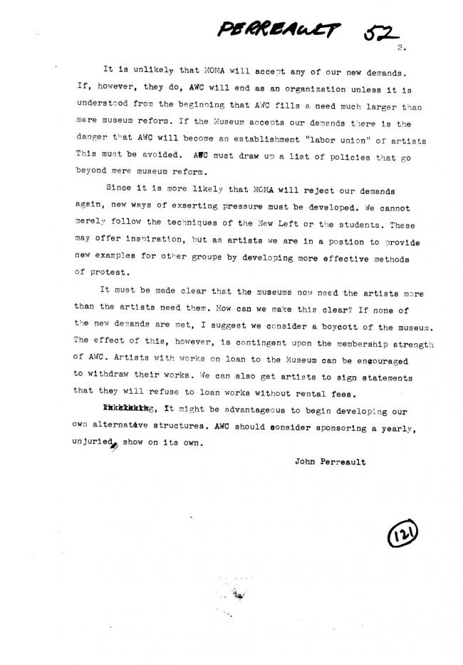 Art Workers Coalition (AWC), <em>Open Hearing</em> [Audiencia abierta], Nueva York, Art Workers’ Coalition (AWC), 1969