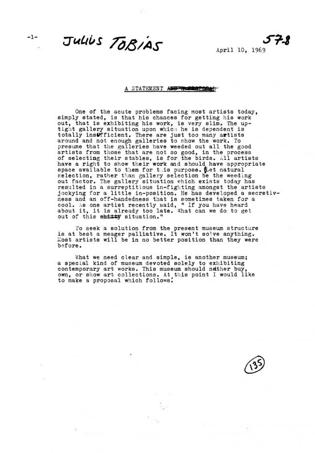 Art Workers Coalition (AWC), <em>Open Hearing</em> [Audiencia abierta], Nueva York, Art Workers’ Coalition (AWC), 1969