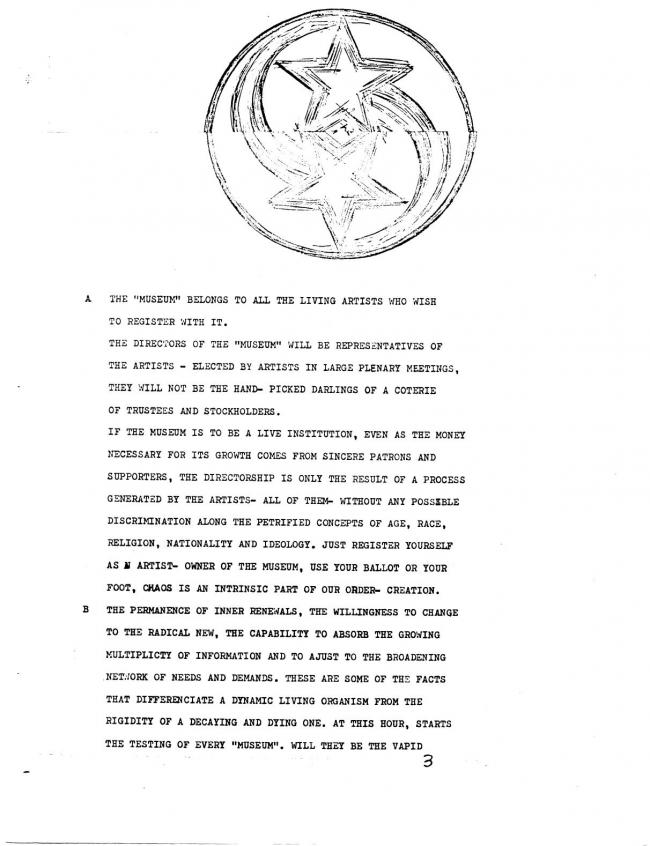Art Workers Coalition (AWC), <em>Documents 1</em>, New York: Art Workers’ Coalition (AWC), 1969