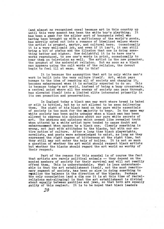 Art Workers Coalition (AWC), <em>Documents 1</em>, New York: Art Workers’ Coalition (AWC), 1969