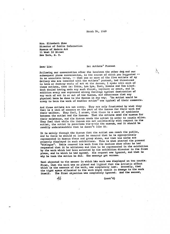 Art Workers Coalition (AWC), <em>Documents 1</em>, New York: Art Workers’ Coalition (AWC), 1969