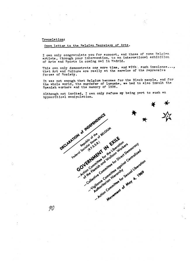 Art Workers Coalition (AWC), <em>Documents 1</em>, New York: Art Workers’ Coalition (AWC), 1969