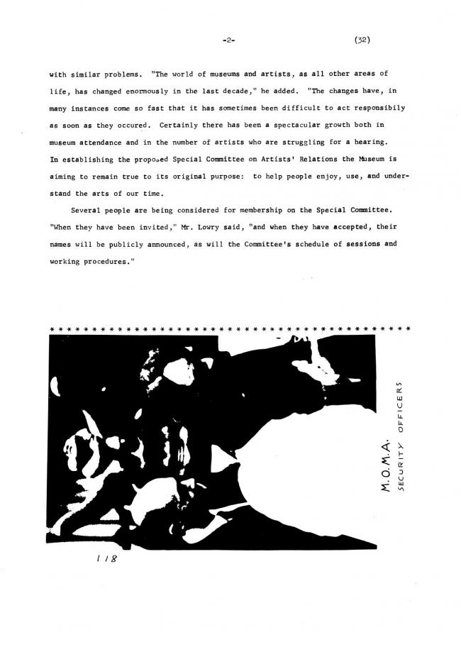 Art Workers Coalition (AWC), <em>Documents 1</em>, New York: Art Workers’ Coalition (AWC), 1969