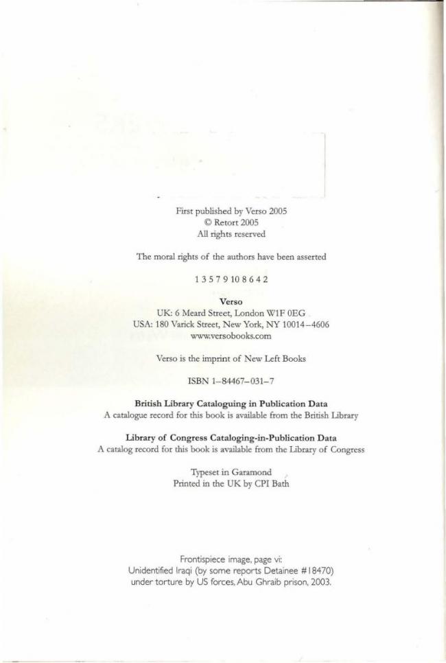 RETORT, <em>Afflicted Powers: Capital and Spectacle in a New Age of War</em> [Poderes afligidos. Capital y espectáculo en una nueva edad de guerra], Londres y Nueva York, Verso, 2005
