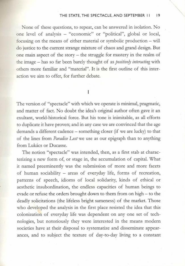 RETORT, <em>Afflicted Powers: Capital and Spectacle in a New Age of War</em> [Poderes afligidos. Capital y espectáculo en una nueva edad de guerra], Londres y Nueva York, Verso, 2005