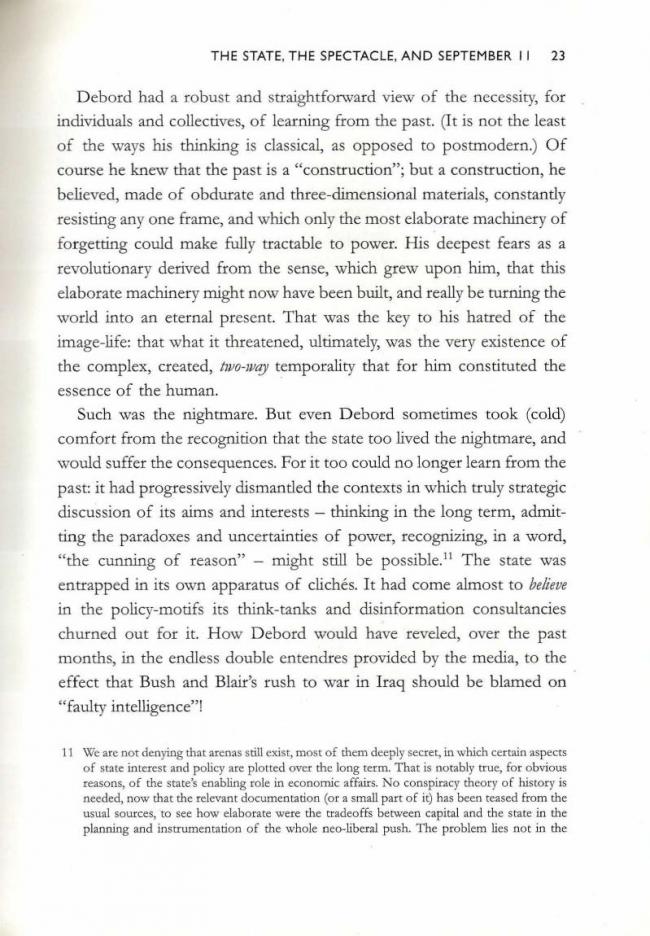 RETORT, <em>Afflicted Powers: Capital and Spectacle in a New Age of War</em> [Poderes afligidos. Capital y espectáculo en una nueva edad de guerra], Londres y Nueva York, Verso, 2005