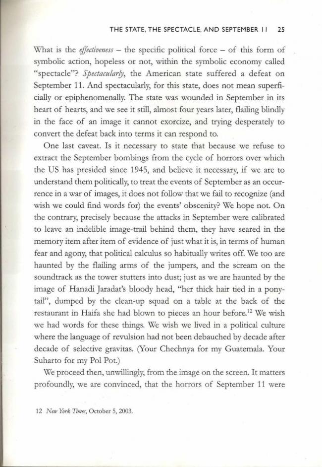 RETORT, <em>Afflicted Powers: Capital and Spectacle in a New Age of War</em> [Poderes afligidos. Capital y espectáculo en una nueva edad de guerra], Londres y Nueva York, Verso, 2005