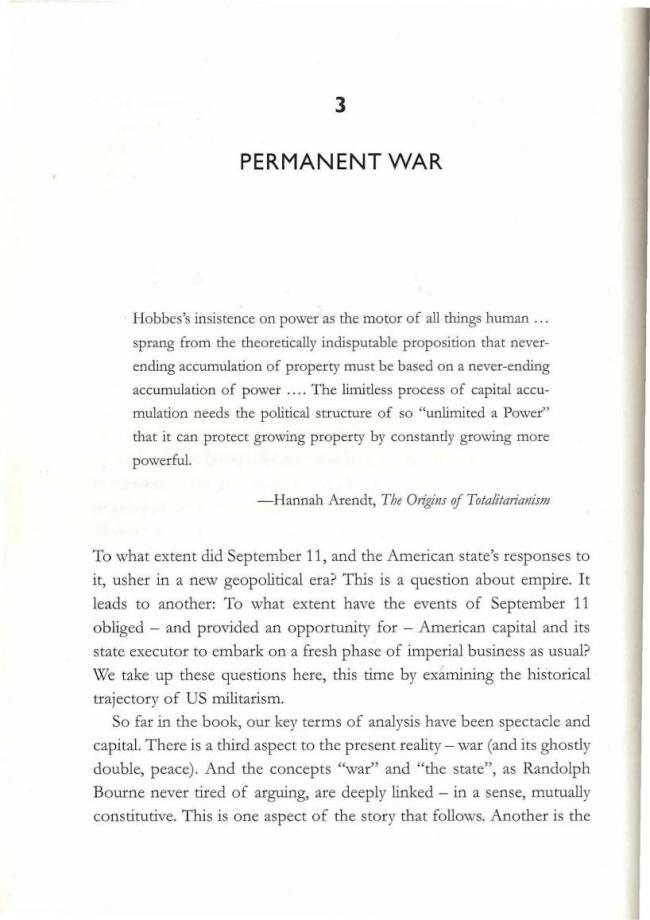 RETORT, <em>Afflicted Powers: Capital and Spectacle in a New Age of War</em> [Poderes afligidos. Capital y espectáculo en una nueva edad de guerra], Londres y Nueva York, Verso, 2005