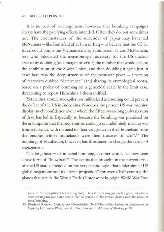 RETORT, <em>Afflicted Powers: Capital and Spectacle in a New Age of War</em> [Poderes afligidos. Capital y espectáculo en una nueva edad de guerra], Londres y Nueva York, Verso, 2005