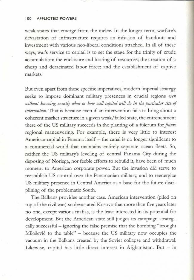 RETORT, <em>Afflicted Powers: Capital and Spectacle in a New Age of War</em> [Poderes afligidos. Capital y espectáculo en una nueva edad de guerra], Londres y Nueva York, Verso, 2005