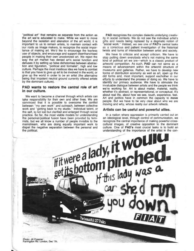 PAD/D, <em>1st Issue</em>, Nueva York, Political Art Documentation and Distribution (PAD/D), febrero, 1981
