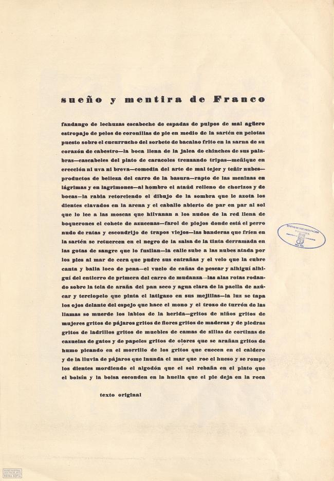 La destrucción de Guernica y Sueño y Mentira de Franco