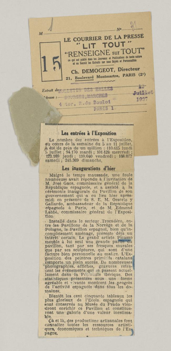 Las entradas a la exposición