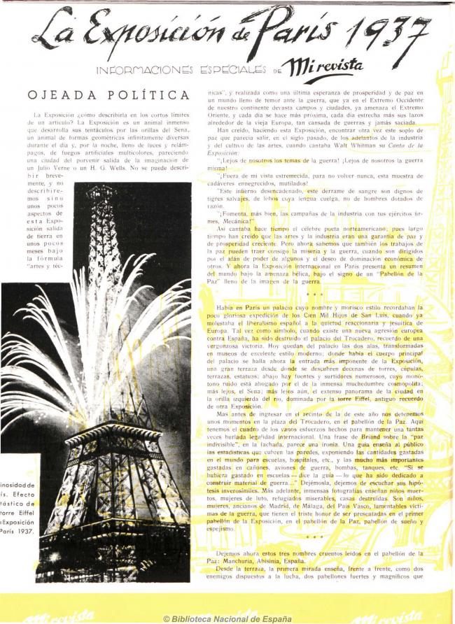 La exposición de París 1937